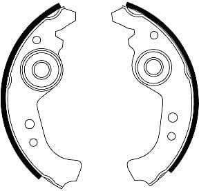 Mintex Brake Shoes Full Set Of 4 Rear With Wheel Brake Cylinder Not Pre-Mounted MSK060 - image 4