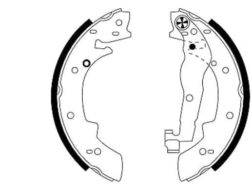 Mintex Brake Shoes Full Set Of 4 Rear With Wheel Brake Cylinder Not Pre-Mounted MSK096 - image 3