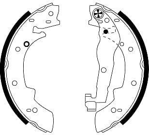 Mintex Brake Shoes Full Set Of 4 Rear With Wheel Brake Cylinder Not Pre-Mounted MSK096 - image 4