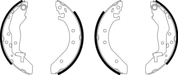 Mintex Brake Shoes Full Set Of 4 Rear With Wheel Brake Cylinder Not Pre-Mounted MSK150 - image 4