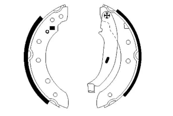 Mintex Brake Shoes Full Set Of 4 Rear With Wheel Brake Cylinder Not Pre-Mounted MSK215 - image 3