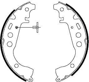 Mintex Brake Shoes Full Set Of 4 Rear With Wheel Brake Cylinder Not Pre-Mounted MSK230 - image 4