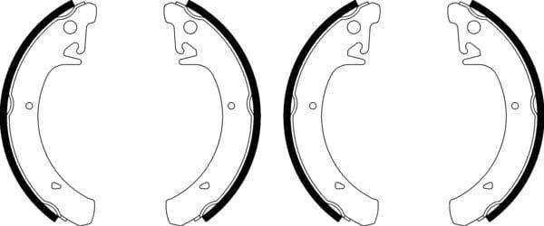 Mintex Brake Shoes Full Set Of 4 Rear With Wheel Brake Cylinder Not Pre-Mounted MSK283 - image 4