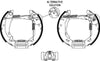 Mintex Brake Shoes Full Set Of 4 Rear With Wheel Brake Cylinder With Adjuster Pre-Assembled MSP031 thumbnail