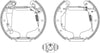 Mintex Brake Shoes Full Set Of 4 Rear With Wheel Brake Cylinder With Adjuster Pre-Assembled MSP041 thumbnail