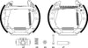 Mintex Brake Shoes Full Set Of 4 Rear With Wheel Brake Cylinder With Adjuster Pre-Assembled MSP046 thumbnail