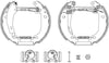 Mintex Brake Shoes Full Set Of 4 Rear With Wheel Brake Cylinder With Adjuster Pre-Assembled MSP053 thumbnail