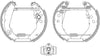Mintex Brake Shoes Full Set Of 4 Rear With Wheel Brake Cylinder With Adjuster Pre-Assembled MSP061 thumbnail