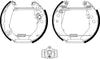 Mintex Brake Shoes Full Set Of 4 Rear With Wheel Brake Cylinder With Adjuster Pre-Assembled MSP063 thumbnail