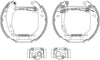 Mintex Brake Shoes Full Set Of 4 Rear With Wheel Brake Cylinder With Adjuster Pre-Assembled MSP072 thumbnail