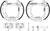 Mintex Brake Shoes Full Set Of 4 Rear With Wheel Brake Cylinder With Adjuster Pre-Assembled MSP076 thumbnail