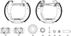 Mintex Brake Shoes Full Set Of 4 Rear With Wheel Brake Cylinder With Adjuster Pre-Assembled MSP080 thumbnail