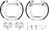 Mintex Brake Shoes Full Set Of 4 Rear With Wheel Brake Cylinder With Adjuster Pre-Assembled MSP087 thumbnail
