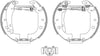 Mintex Brake Shoes Full Set Of 4 Rear With Wheel Brake Cylinder With Adjuster Pre-Assembled MSP109 thumbnail