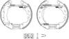 Mintex Brake Shoes Full Set Of 4 Rear With Wheel Brake Cylinder With Adjuster Pre-Assembled MSP111 thumbnail