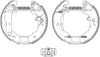 Mintex Brake Shoes Full Set Of 4 Rear With Wheel Brake Cylinder With Adjuster Pre-Assembled MSP114 thumbnail