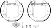 Mintex Brake Shoes Full Set Of 4 Rear With Wheel Brake Cylinder With Adjuster Pre-Assembled MSP118 thumbnail
