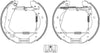 Mintex Brake Shoes Full Set Of 4 Rear With Wheel Brake Cylinder With Adjuster Pre-Assembled MSP119 thumbnail