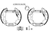 Mintex Brake Shoes Full Set Of 4 Rear With Wheel Brake Cylinder With Adjuster Pre-Assembled MSP129 thumbnail