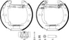 Mintex Brake Shoes Full Set Of 4 Rear With Wheel Brake Cylinder With Adjuster Pre-Assembled MSP130 thumbnail