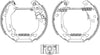 Mintex Brake Shoes Full Set Of 4 Rear With Wheel Brake Cylinder With Adjuster With Handbrake Lever Pre-Assembled MSP136 thumbnail