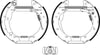 Mintex Brake Shoes Full Set Of 4 Rear With Wheel Brake Cylinder With Adjuster Pre-Assembled MSP137 thumbnail