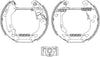 Mintex Brake Shoes Full Set Of 4 Rear With Wheel Brake Cylinder With Adjuster With Handbrake Lever Pre-Assembled MSP139 thumbnail