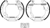 Mintex Brake Shoes Full Set Of 4 Rear With Wheel Brake Cylinder With Adjuster With Handbrake Lever Pre-Assembled MSP139 thumbnail