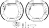 Mintex Brake Shoes Full Set Of 4 Rear With Wheel Brake Cylinder With Adjuster Pre-Assembled MSP140 thumbnail