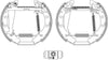 Mintex Brake Shoes Full Set Of 4 Rear With Wheel Brake Cylinder With Adjuster Pre-Assembled MSP153 thumbnail