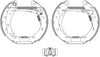 Mintex Brake Shoes Full Set Of 4 Rear With Wheel Brake Cylinder With Adjuster Pre-Assembled MSP175 thumbnail