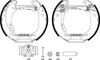 Mintex Brake Shoes Full Set Of 4 Rear With Wheel Brake Cylinder With Adjuster Pre-Assembled MSP176 thumbnail