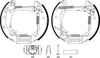 Mintex Brake Shoes Full Set Of 4 Rear With Wheel Brake Cylinder With Adjuster Pre-Assembled MSP178 thumbnail
