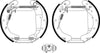 Mintex Brake Shoes Full Set Of 4 Rear With Wheel Brake Cylinder With Adjuster Pre-Assembled MSP190 thumbnail