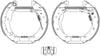 Mintex Brake Shoes Full Set Of 4 Rear With Wheel Brake Cylinder With Adjuster Pre-Assembled MSP201 thumbnail