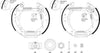 Mintex Brake Shoes Full Set Of 4 Rear With Wheel Brake Cylinder With Adjuster Pre-Assembled MSP205 thumbnail