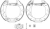 Mintex Brake Shoes Full Set Of 4 Rear With Wheel Brake Cylinder With Adjuster Pre-Assembled MSP206 thumbnail