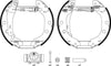 Mintex Brake Shoes Full Set Of 4 Rear With Wheel Brake Cylinder With Adjuster Pre-Assembled MSP206 thumbnail