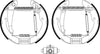 Mintex Brake Shoes Full Set Of 4 Rear With Wheel Brake Cylinder With Adjuster Pre-Assembled MSP218 thumbnail