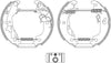 Mintex Brake Shoes Full Set Of 4 Rear With Wheel Brake Cylinder With Adjuster Pre-Assembled MSP221 thumbnail