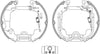 Mintex Brake Shoes Full Set Of 4 Rear With Wheel Brake Cylinder With Adjuster Pre-Assembled MSP224 thumbnail