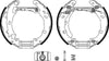 Mintex Brake Shoes Full Set Of 4 Rear With Wheel Brake Cylinder With Adjuster Pre-Assembled MSP245 thumbnail
