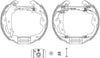 Mintex Brake Shoes Full Set Of 4 Rear With Wheel Brake Cylinder With Adjuster Pre-Assembled MSP276 thumbnail