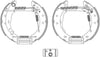 Mintex Brake Shoes Full Set Of 4 Rear With Wheel Brake Cylinder With Adjuster Pre-Assembled MSP281 thumbnail