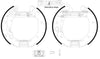 Mintex Brake Shoes Full Set Of 4 Rear With Wheel Brake Cylinder With Adjuster Pre-Assembled MSP286 thumbnail