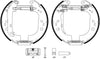 Mintex Brake Shoes Full Set Of 4 Rear With Wheel Brake Cylinder With Adjuster Pre-Assembled MSP287 thumbnail