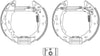 Mintex Brake Shoes Full Set Of 4 Rear With Wheel Brake Cylinder With Adjuster Pre-Assembled MSP289 thumbnail