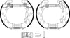 Mintex Brake Shoes Full Set Of 4 Rear With Wheel Brake Cylinder With Adjuster Pre-Assembled MSP296 thumbnail