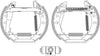 Mintex Brake Shoes Full Set Of 4 Rear With Wheel Brake Cylinder With Adjuster Pre-Assembled MSP302 thumbnail