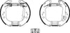 Mintex Brake Shoes Full Set Of 4 Rear With Wheel Brake Cylinder With Adjuster Pre-Assembled MSP307 thumbnail